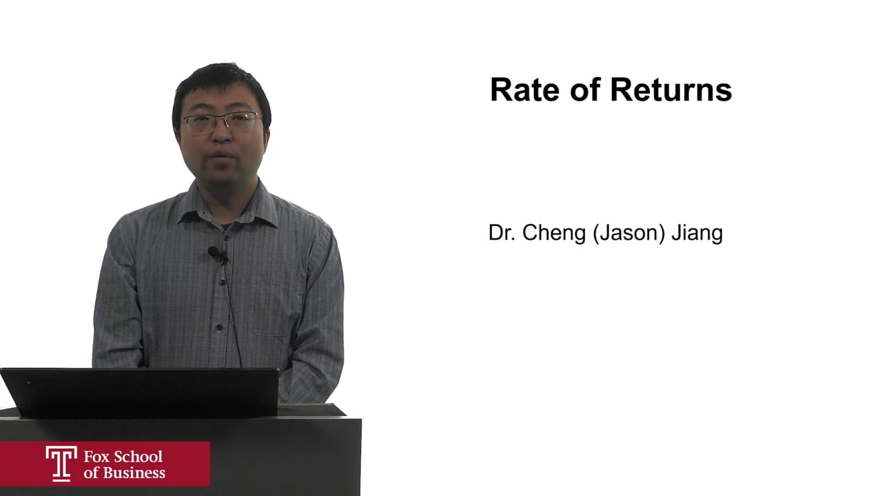 Rate of Returns