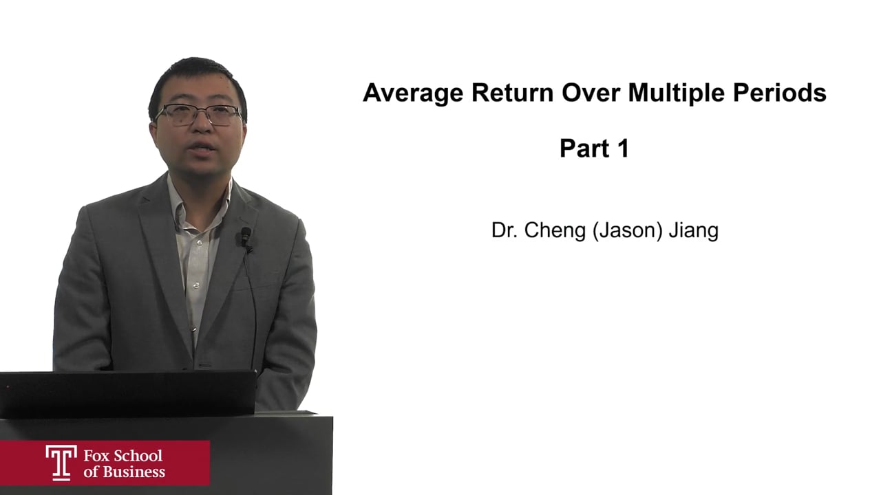 Average Return Over Multiple Periods Part 1