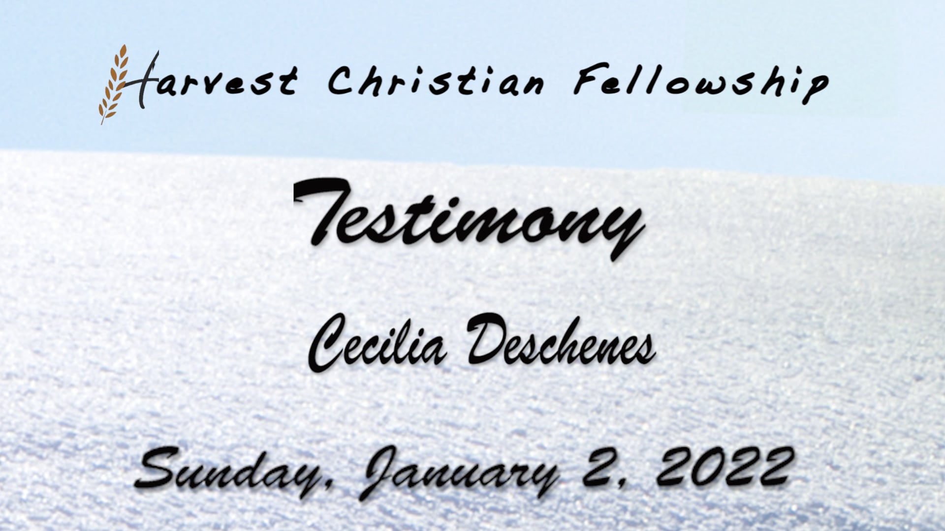Cecilia Deschenes Testimony