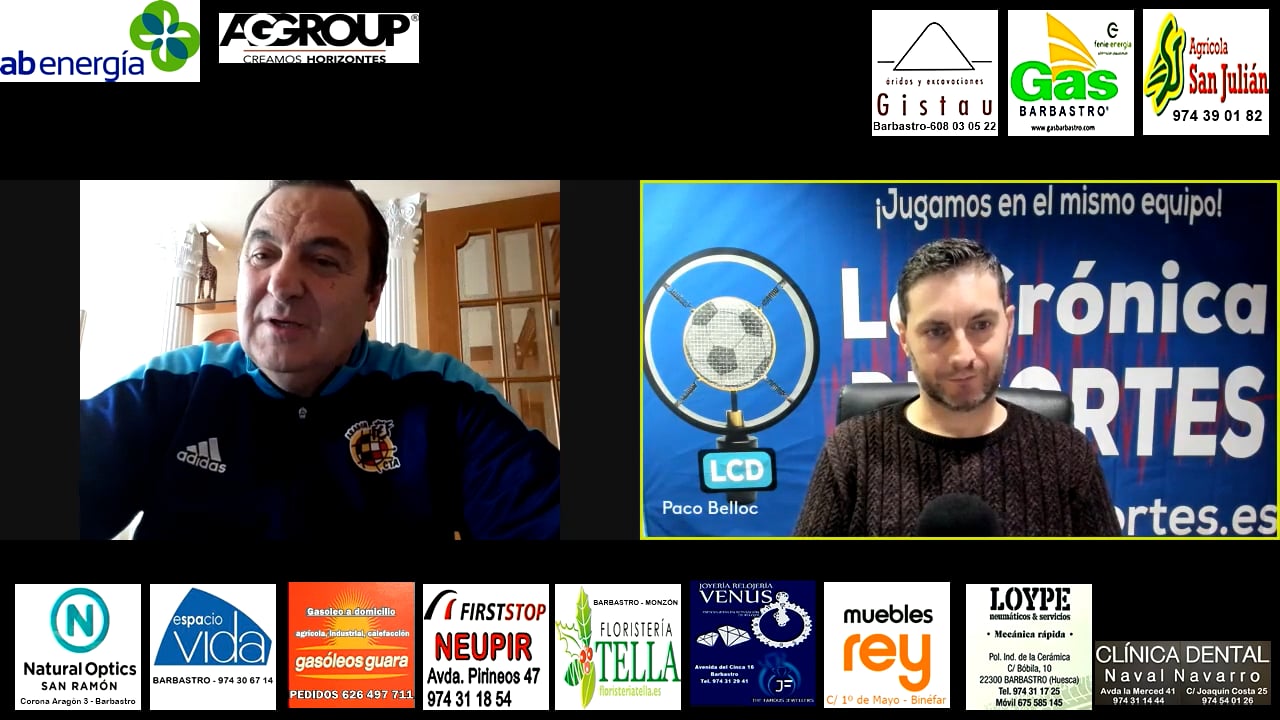 PACO RAMO (Presidente Comité Aragonés de Árbitros de Fútbol) Amplio repaso a la actualidad del colectivo arbitral