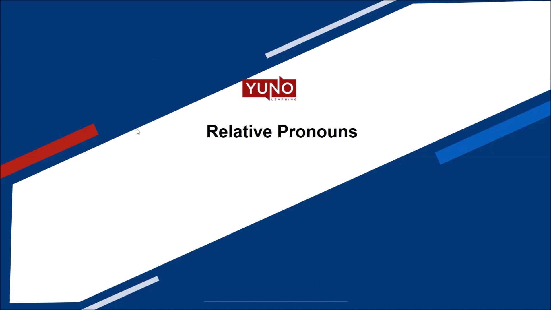 Relative Pronouns