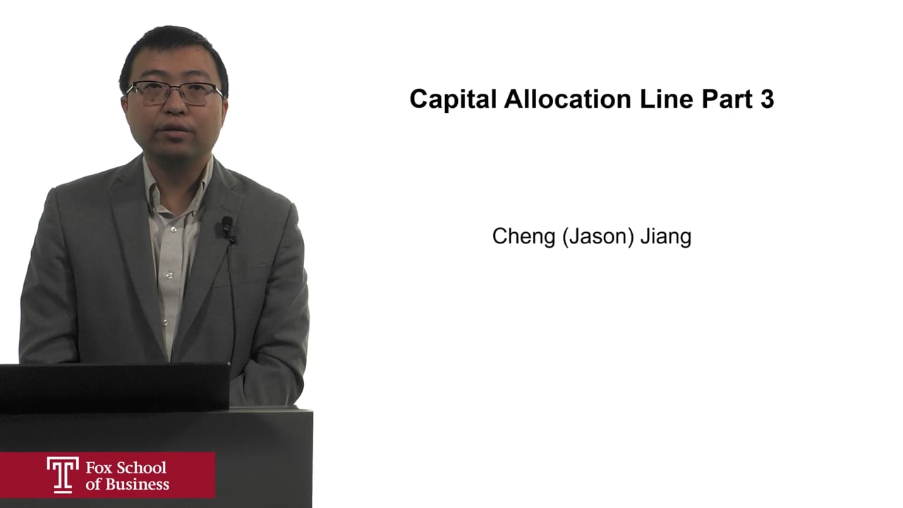 Capital Allocation Line Part 3