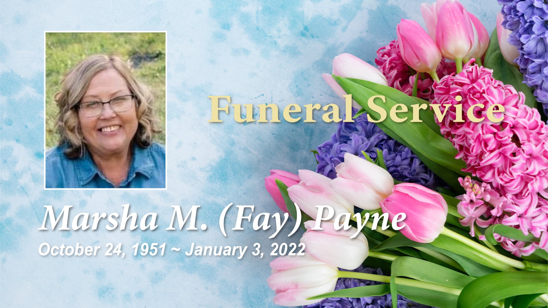 Funeral Service for Marsha Payne