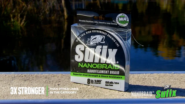  Sufix NanoBraid 10 lb Low-Vis 690-010G: NanoBraid 10