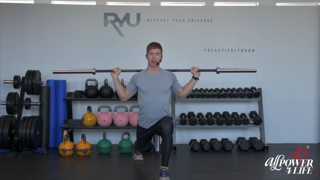 Static Lunge with Barbell