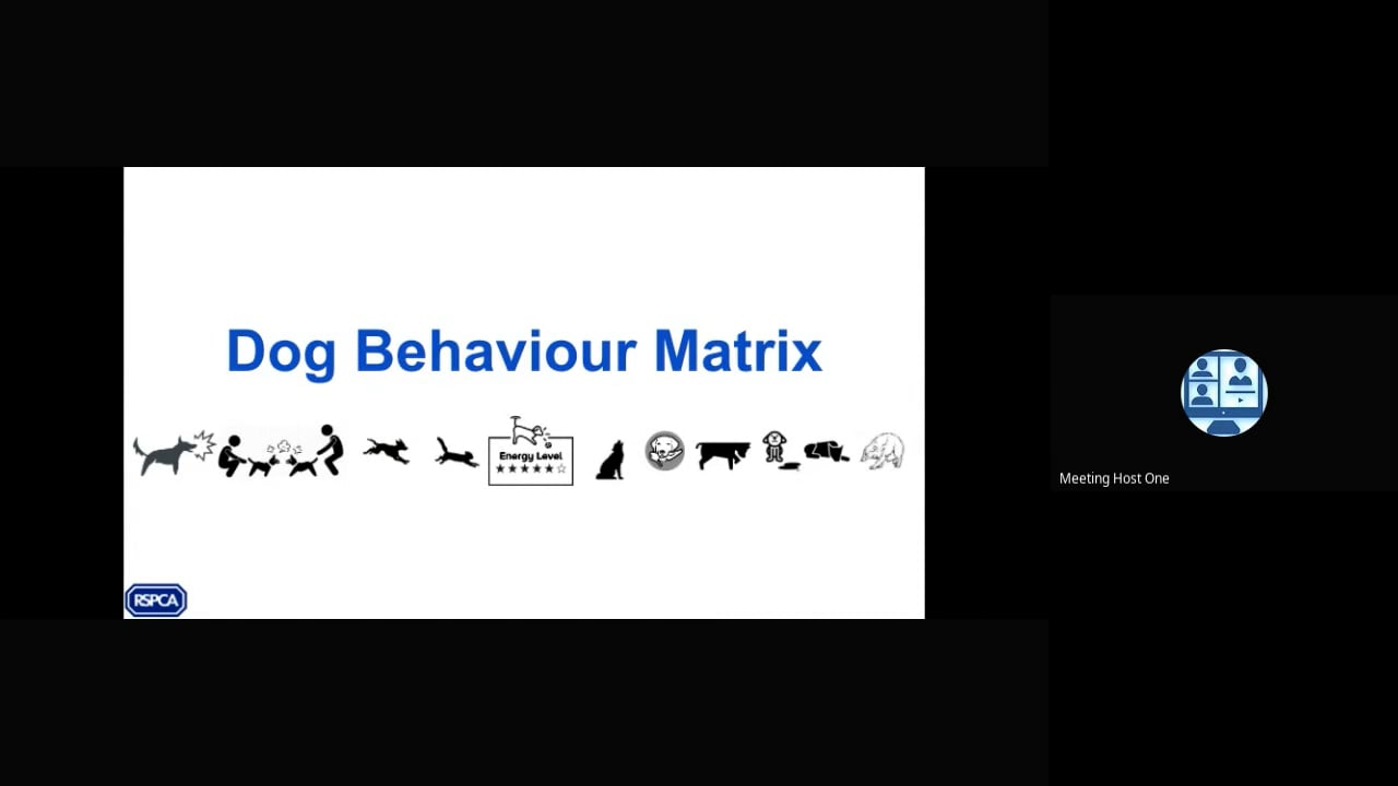 Dog Behaviour Matrix  - RSPCA Staff Contributors