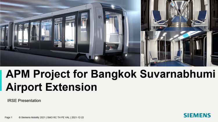 5th Presidential lecture Synopsis of Suvarnabhumi Airport Automated People Mover