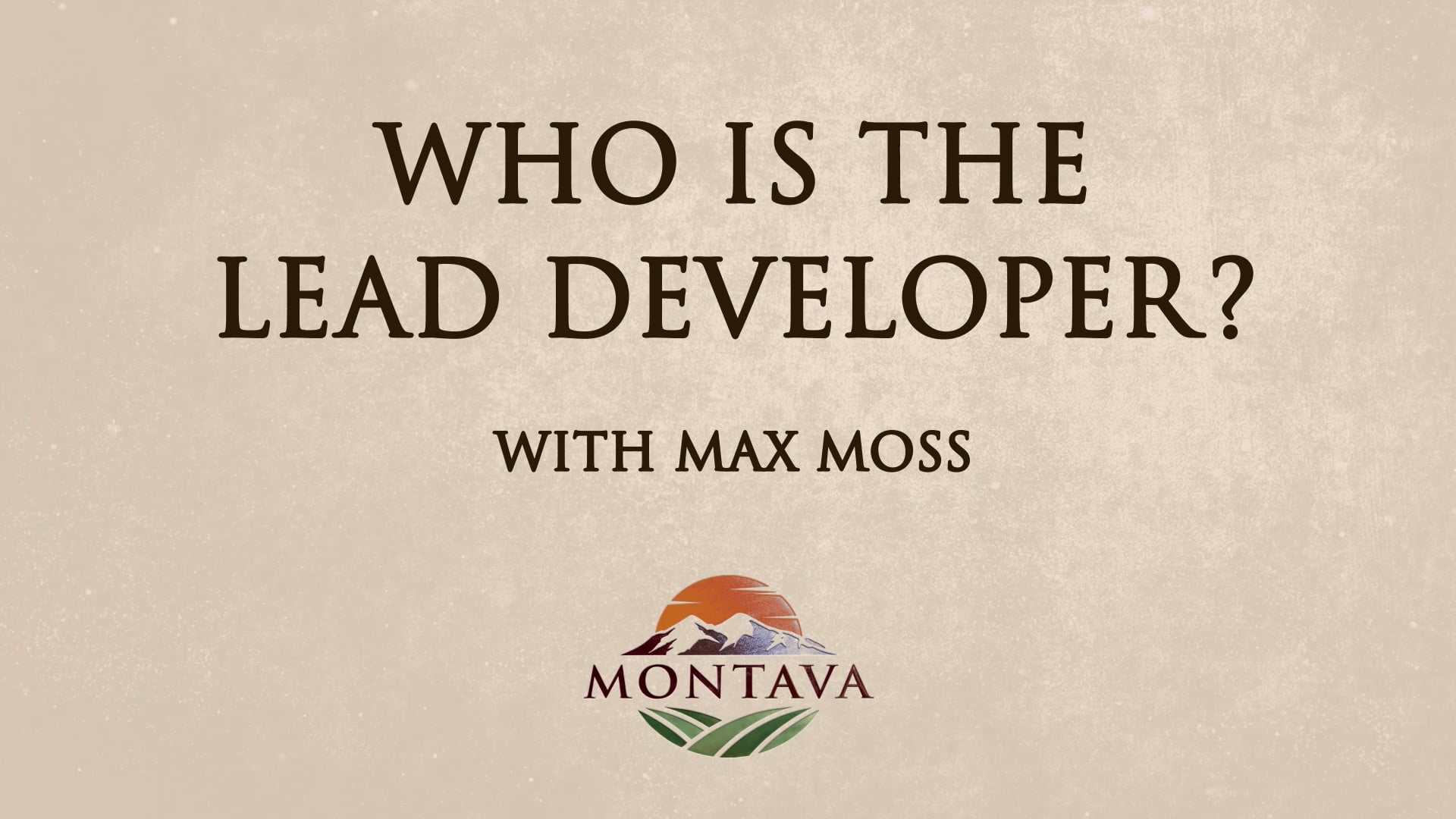 Who is the Lead Developer?