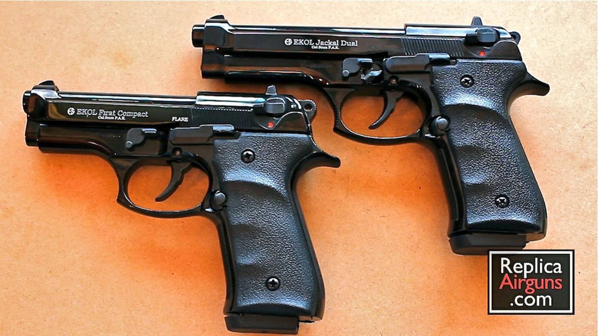 EKOL Firat and Jackal 9mm P.A.K. Blank Gun Comparison