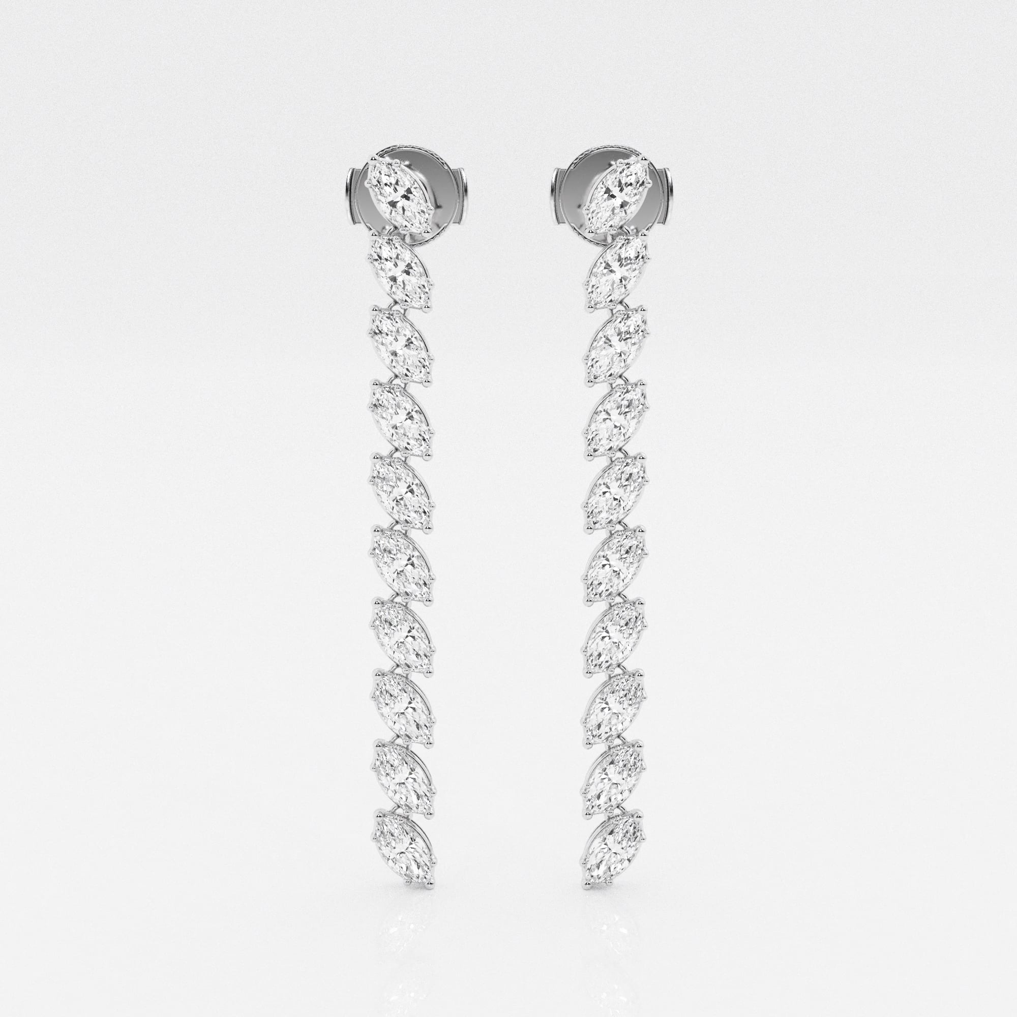 product video for Badgley Mischka 3 1/2 ctw Marquise Lab Grown Diamond Dangle Fashion Earrings