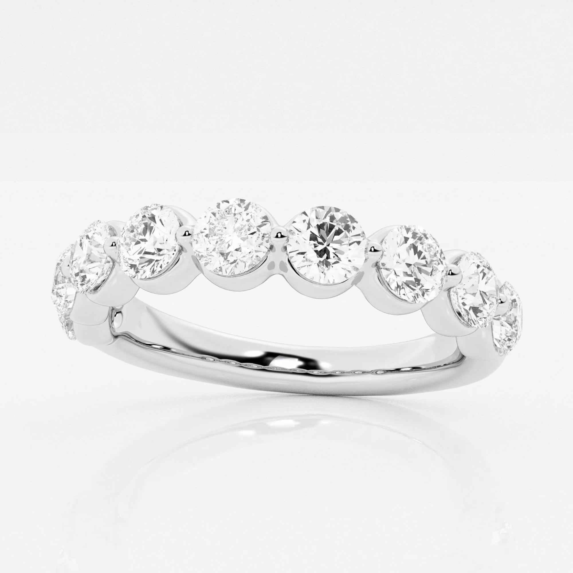 product video for 1 1/2 ctw Round Lab Grown Diamond Floating Wedding Band