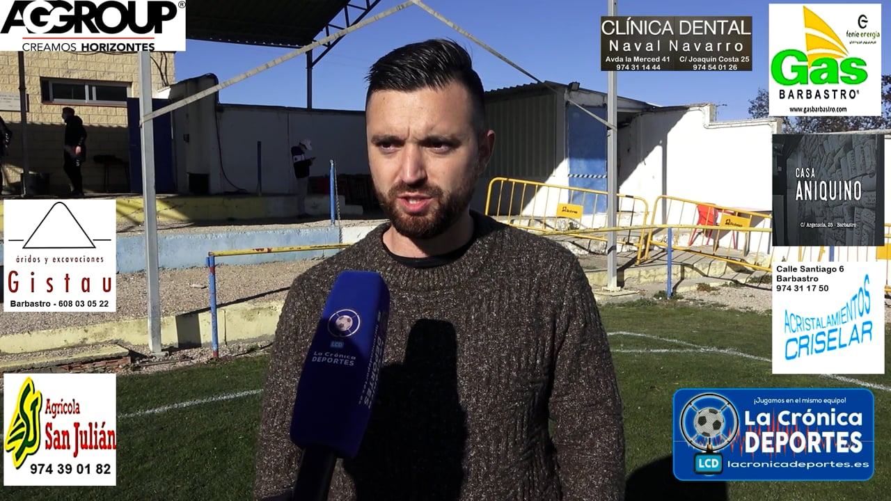 JAVIER GENOVÉS (Entrenador Robres) CD Robres 1-0 CF Calamocha / J 17 / 3ª División