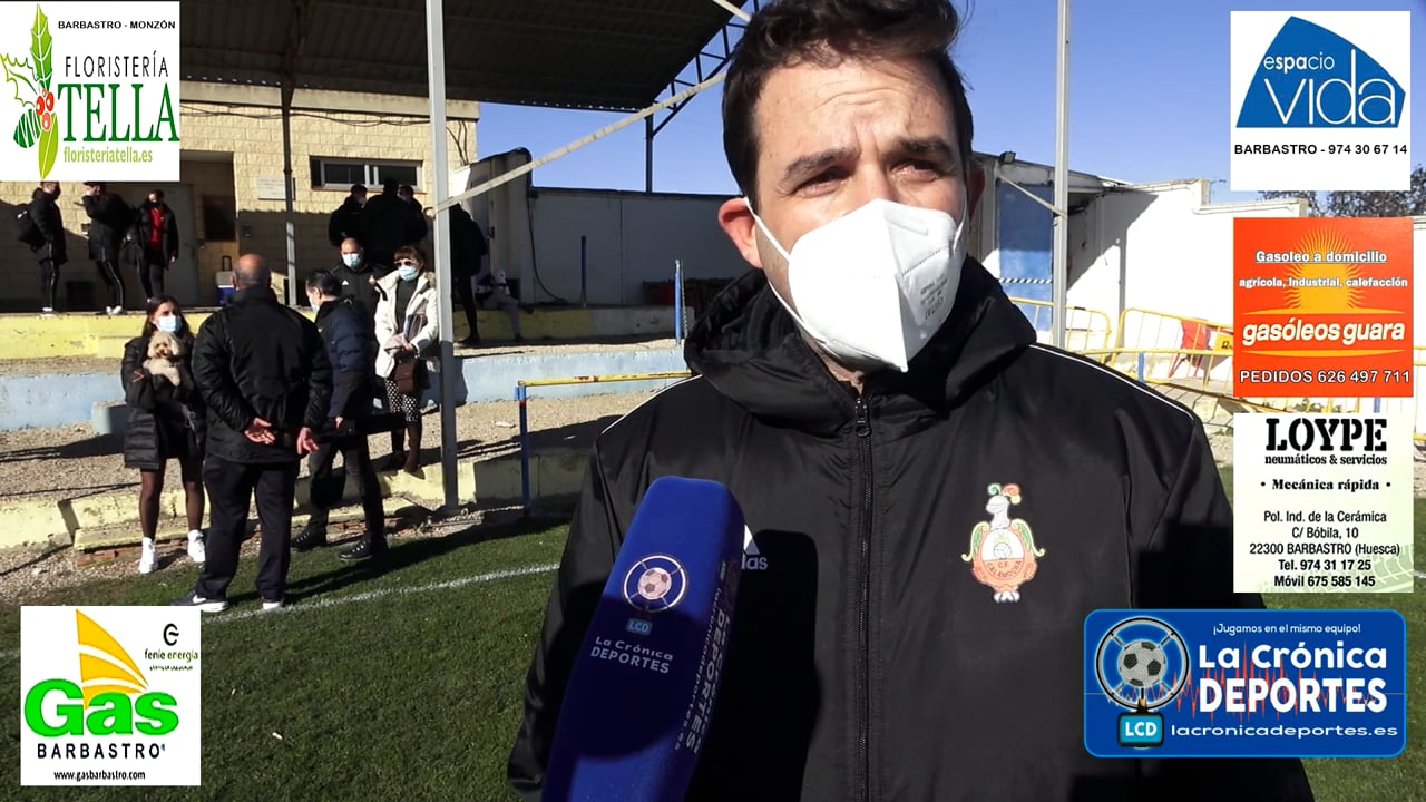 SERGIO LAGUNAS (Entrenador Calamocha) CD Robres 1-0 CF Calamocha / J 17 / 3ª División