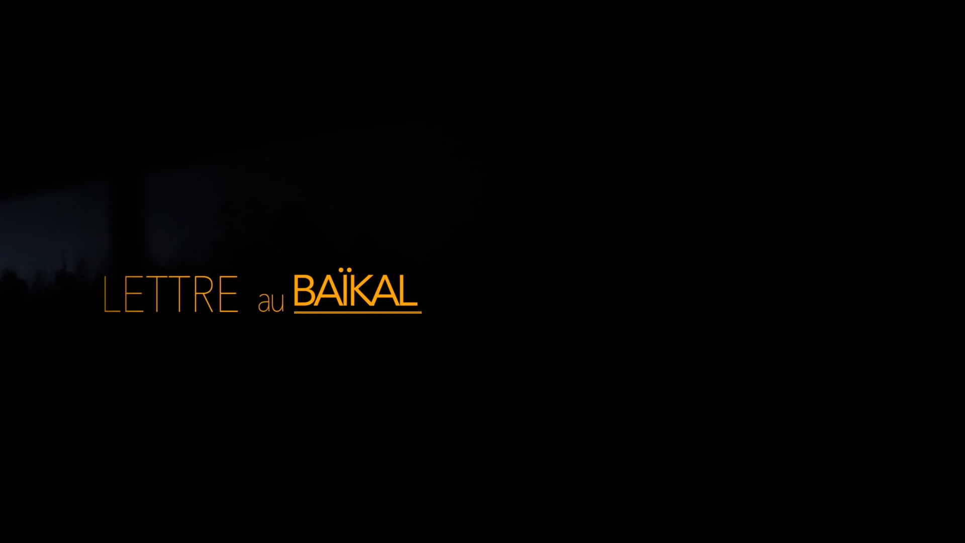 Lettre au Baïkal