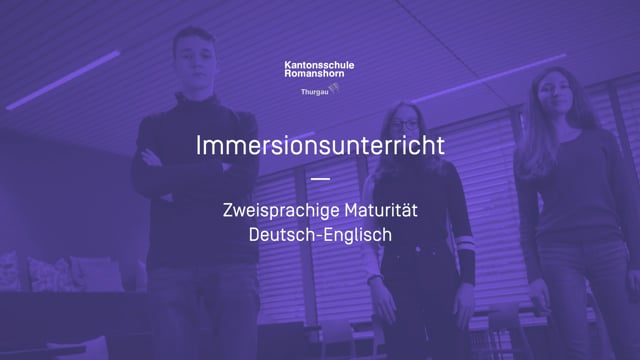 Immersionsunterricht — Kantonsschule Romanshorn