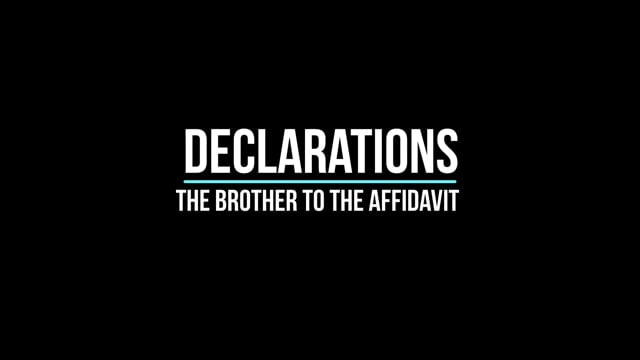 Declarations
