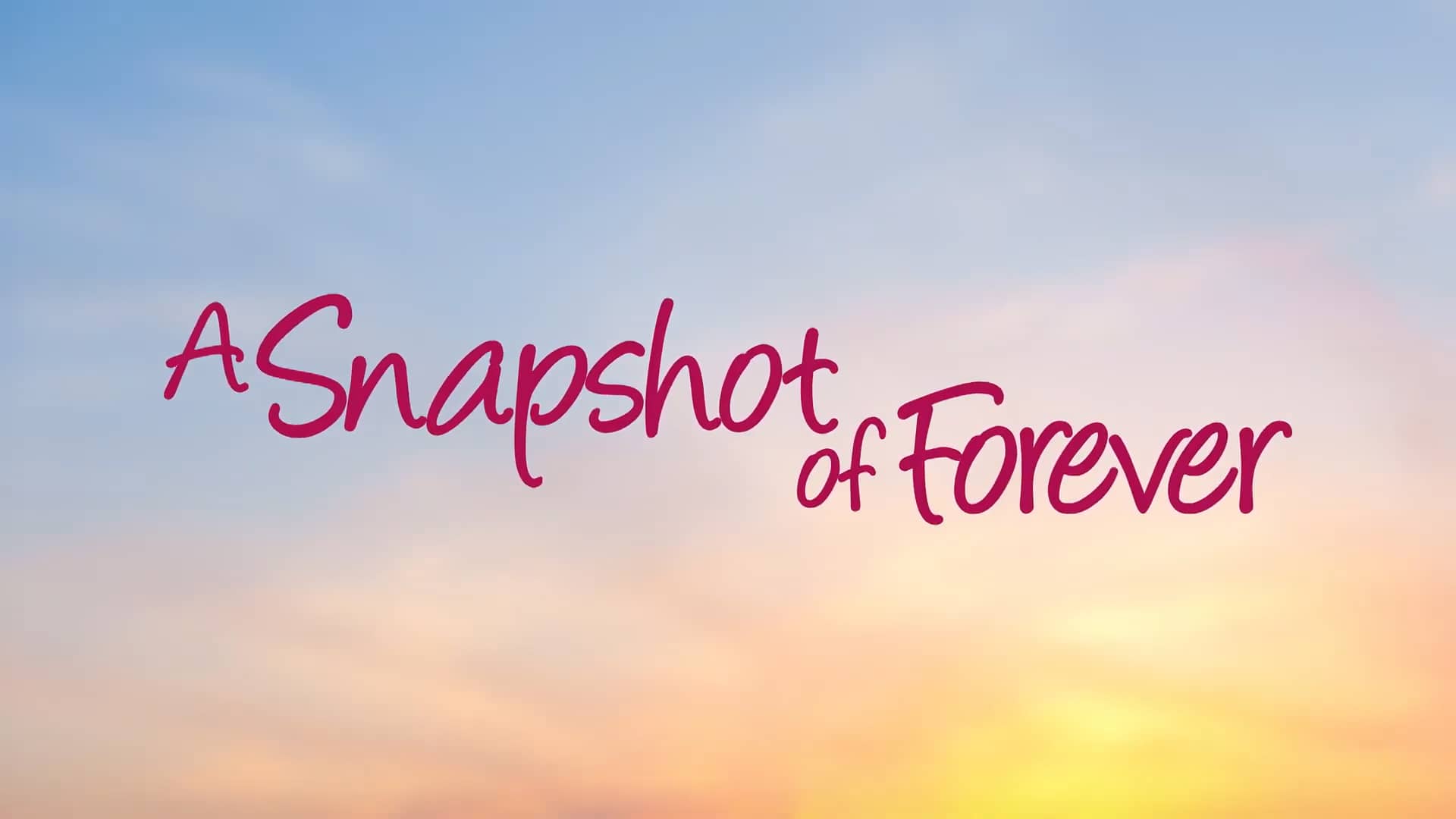 A SNAPSHOT OF FOREVER Trailer on Vimeo