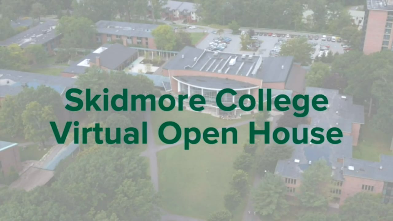 Skidmore College Virtual Open House Jan 8 on Vimeo