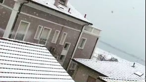 Spettacolare nevicata a Rimini