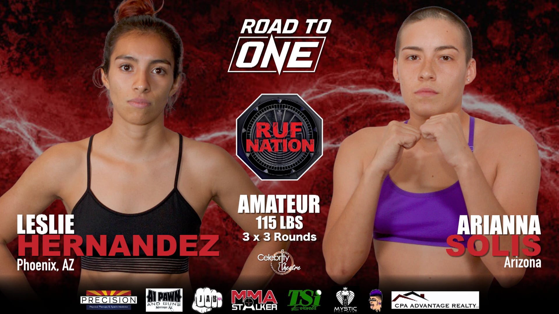 Amateur 115 lbs | Leslie Hernandez vs Arianna Solis , June 20th 2021  Celebrity Theatre Phoenix, AZ RUF MMA RUF41