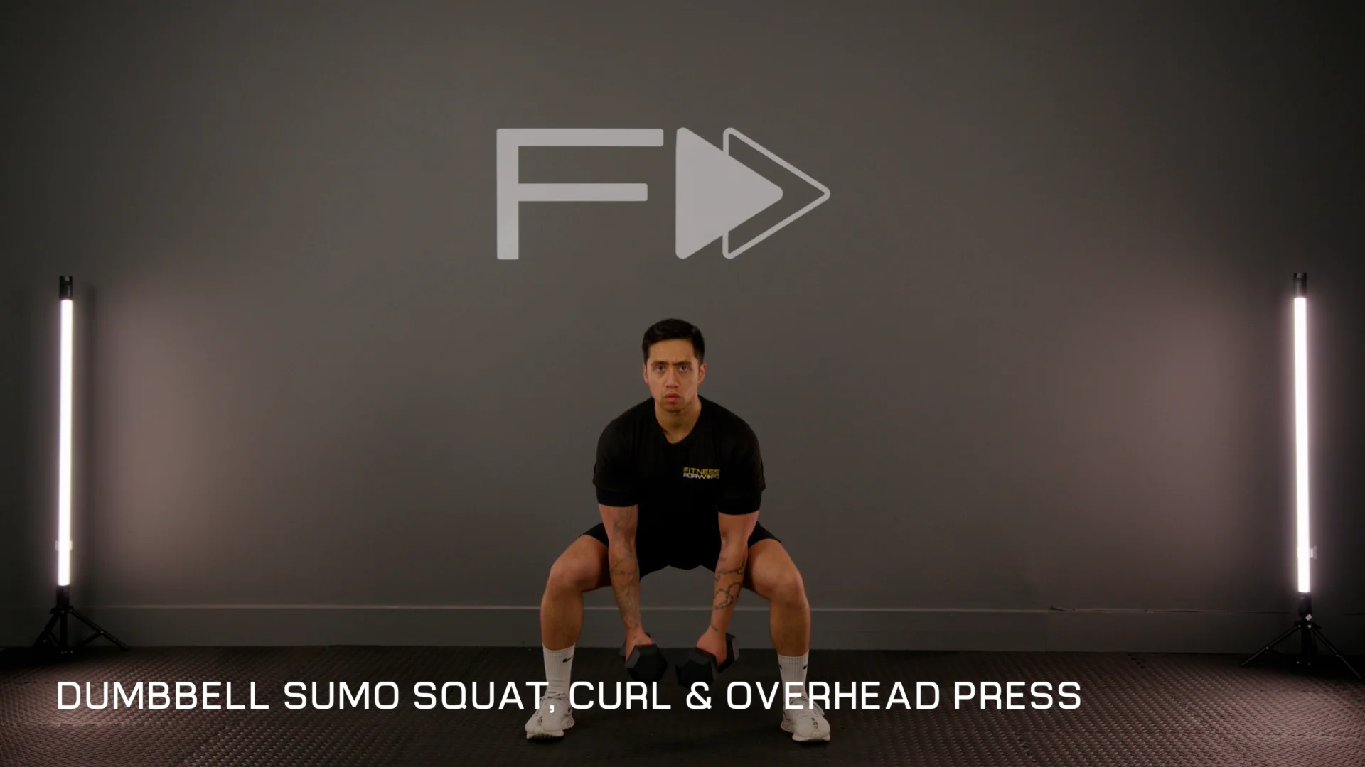 Squat curl press online dumbbell