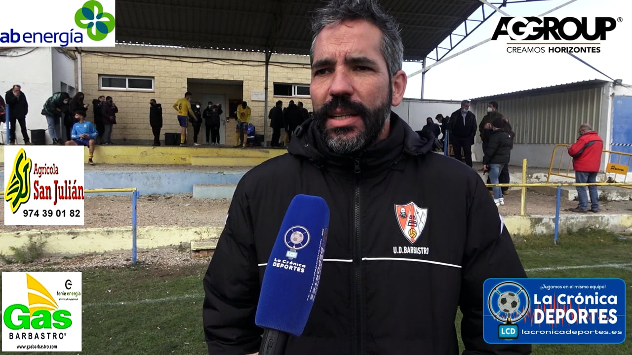 RICHI GIL (Entrenador Barbastro) CD Robres 1-0 UD Barbastro / Jornada 18 / 3ª División