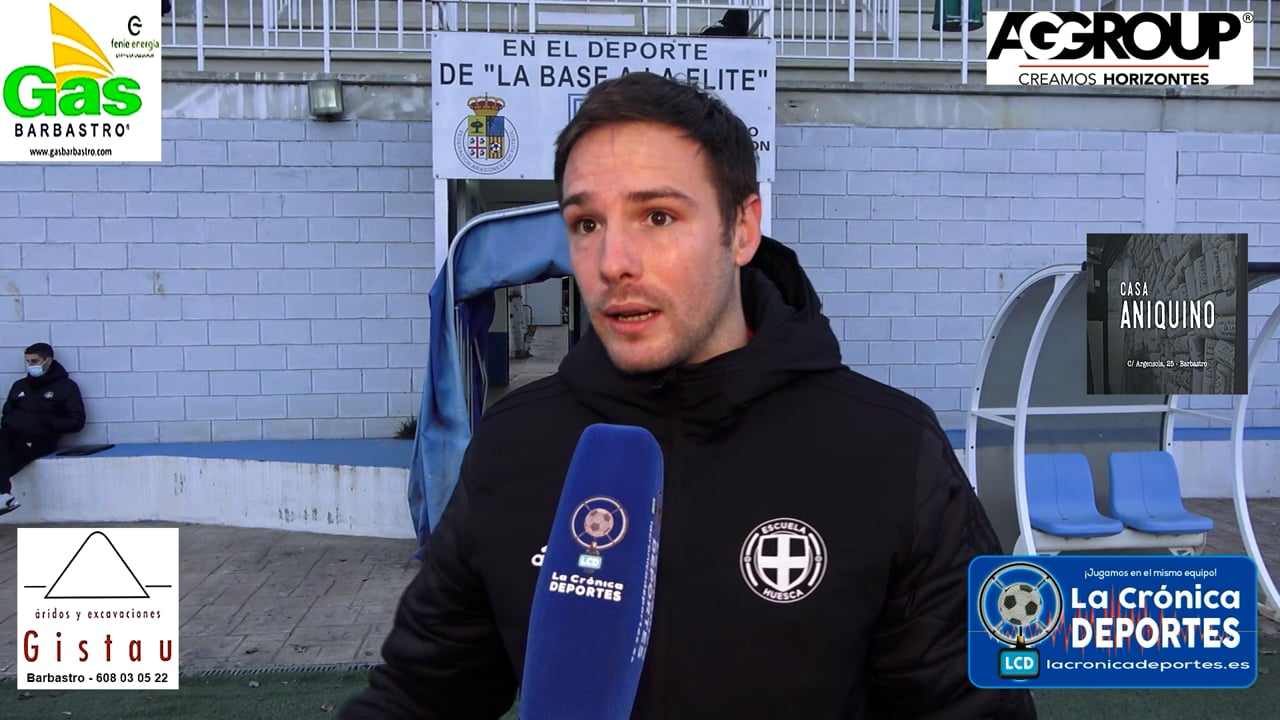 JAEL GILART (Entrenador Inter. Huesca) CD Sariñena 1-1 Internacional Huesca / Jornada 15 / Preferente - Gr 1