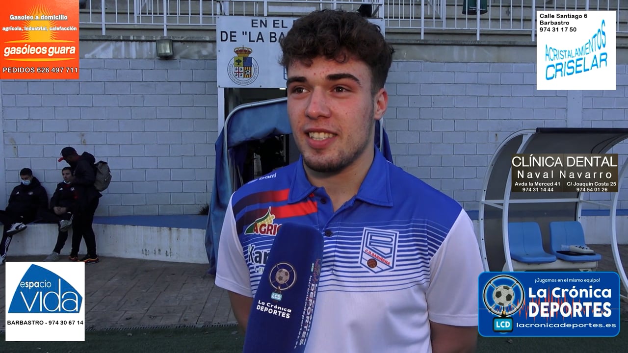 PABLO HENÁNDEZ (Jugador Sariñena) CD Sariñena 1-1 Internacional Huesca / Jornada 15 / Preferente - Gr 1