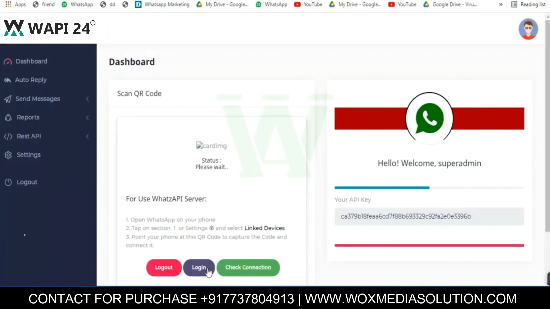 WAPI-24 Whatsapp Button Chat BOT Tool on Vimeo