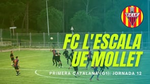 Resum FC l'Escala 2 - 3 UE Mollet