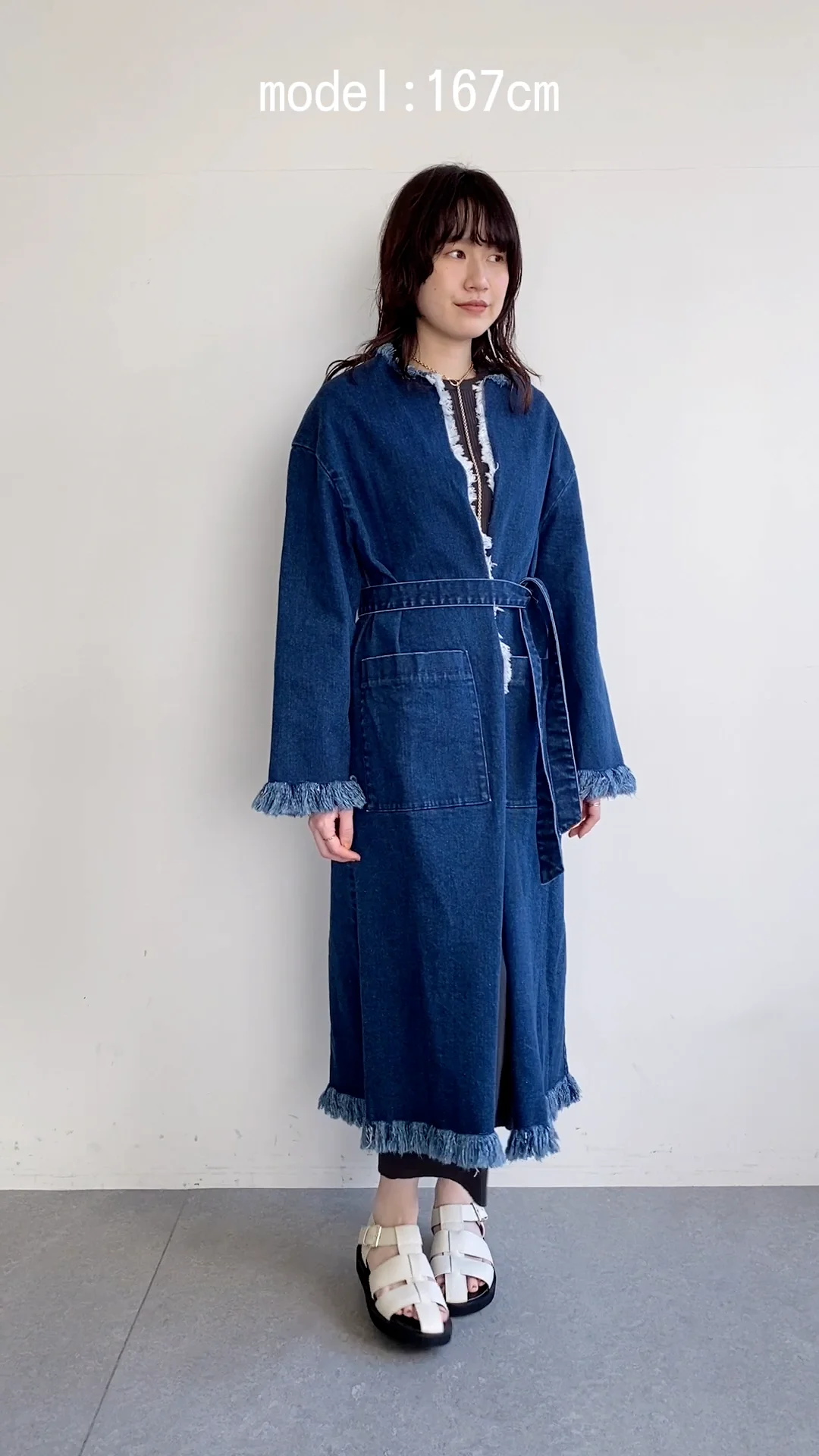 フリンジDENIMコート | Whim Gazette(ウィム ガゼット)レディース 
