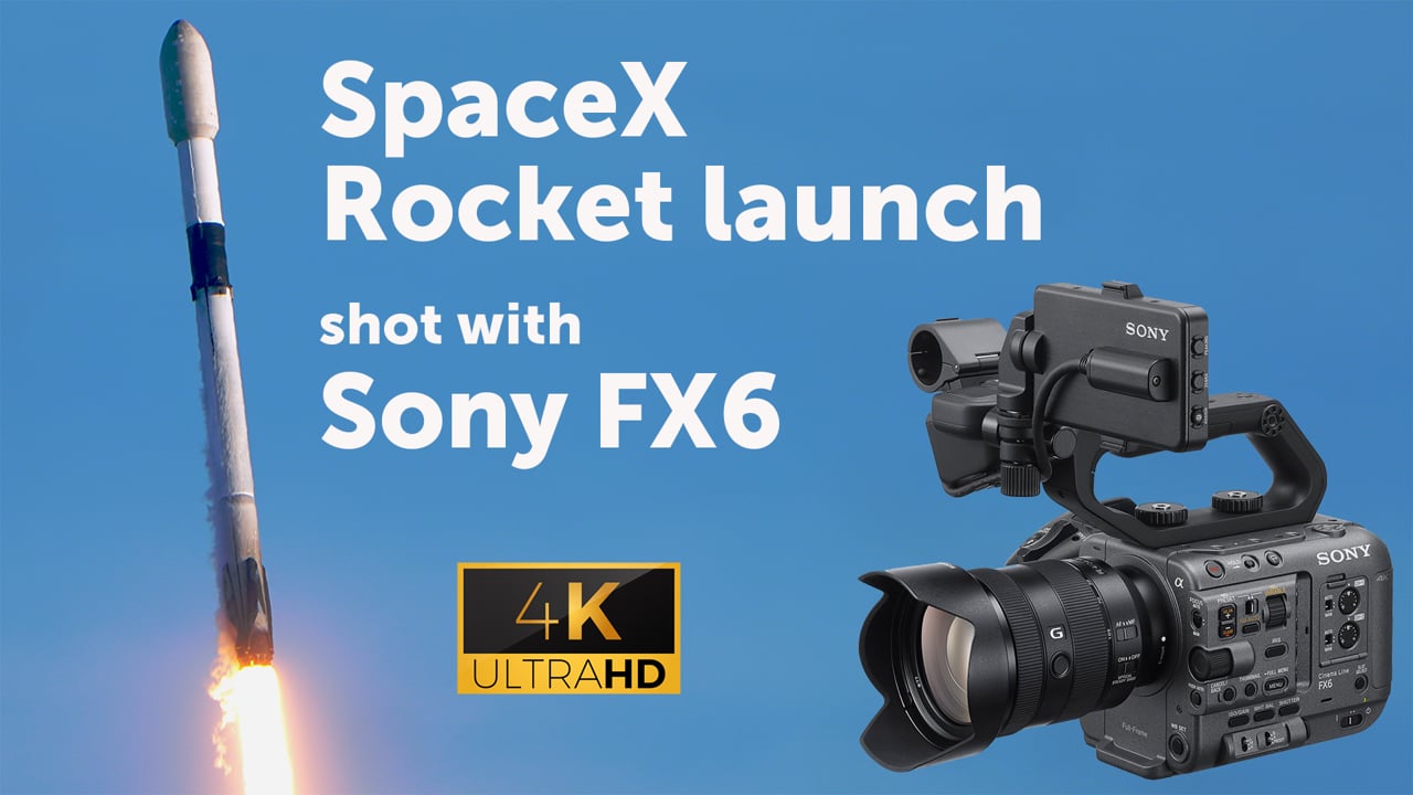 SpaceX Falcon 9 Rocket Launch in 4K  - shot with Sony FX6