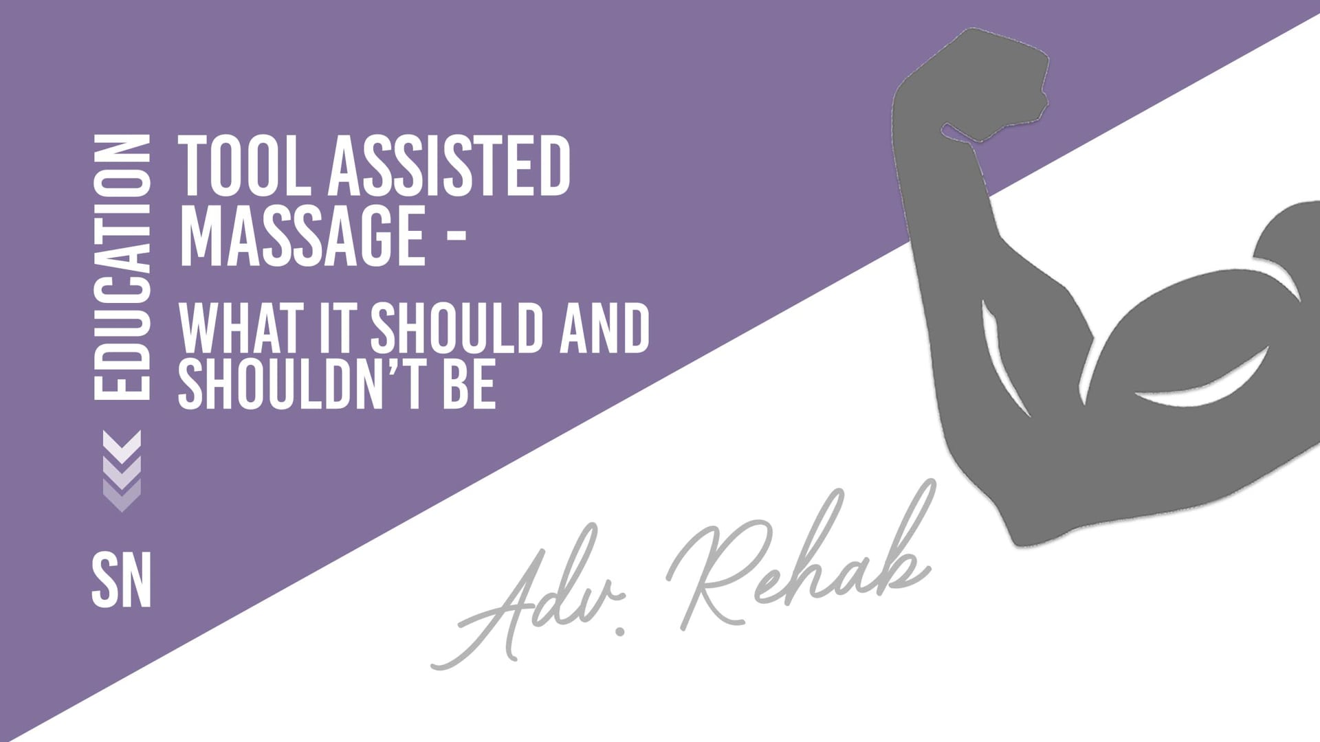 Tool Assisted Massage - What it should and shouldn't be