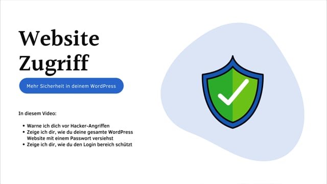Sicherheit: Website Zugriff beschränken