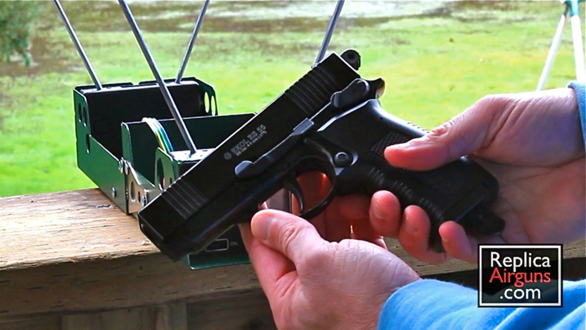 EKOL ES 55 CO2 BB Pistol Chrony Chronograph Test