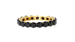 3.00 ct. t.w. Black Diamond Eternity Band in 14kt Yellow Gold