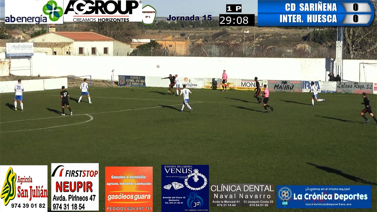 (RESUMEN y GOLES) CD Sariñena 1-1 Internacional Huesca / Jornada 15 / Preferente - Gr 1