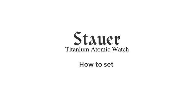 Stauer titanium clearance atomic watch 17468