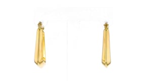 14kt Yellow Gold Squared Hoop Earrings