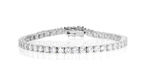 8.00 ct. t.w. CZ Tennis Bracelet in Sterling Silver
