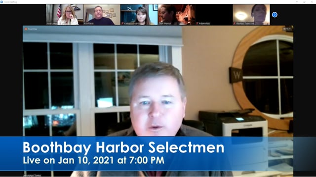 Boothbay Harbor Selectmen Jan 10, 2022