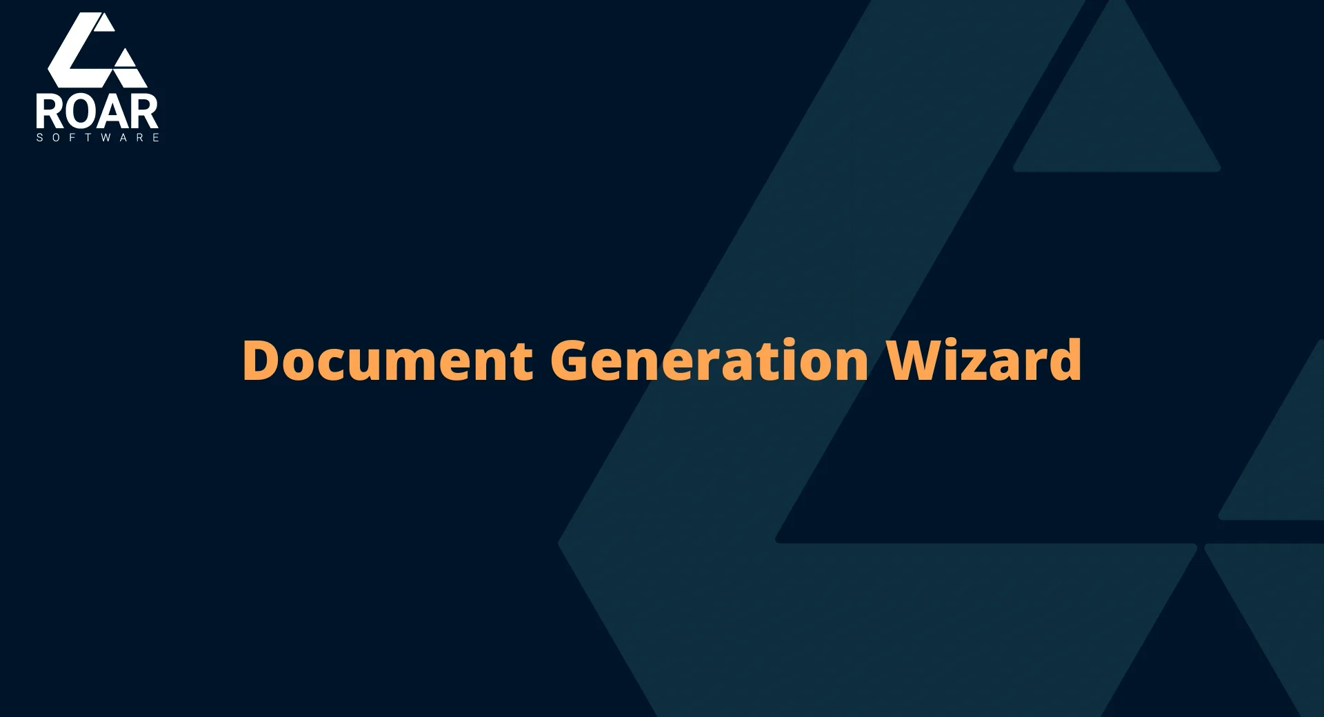 Document Generation Wizard V01 on Vimeo
