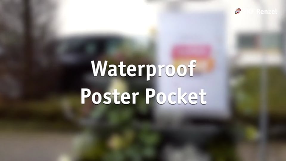 26-0007-x  Waterproof Poster Pocket