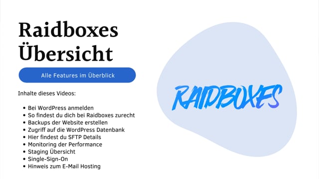 Raidboxes Überblick