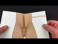 Stiff one pop-up birthday card