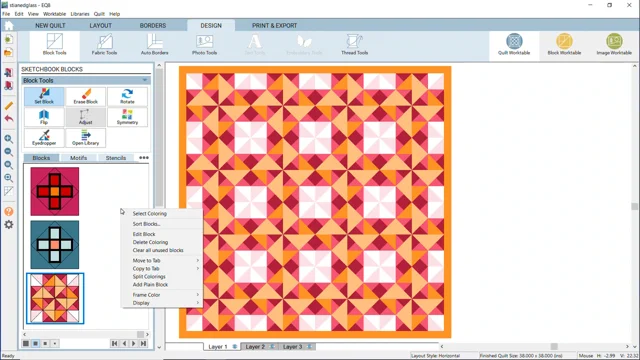 EQ8 Lessons with Lori – Hexagon Quilt Layouts Part 1