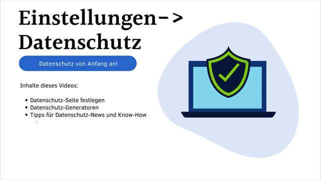 Datenschutz Basics
