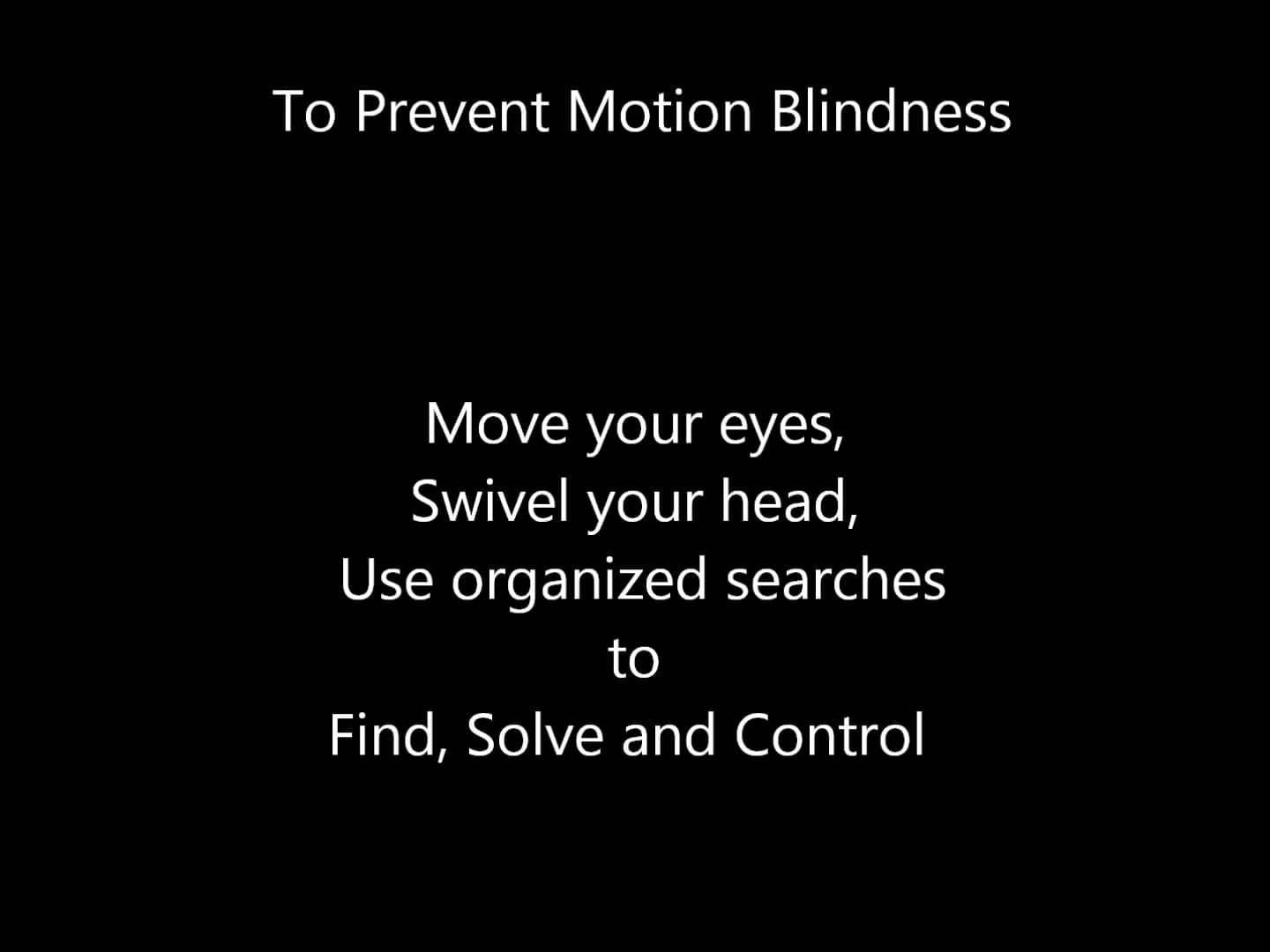 Motion Blindness on Vimeo