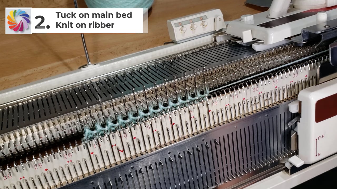 Fisherman Rib on Taitexma 160 and Brother 230 Machine Knitting Tutorial