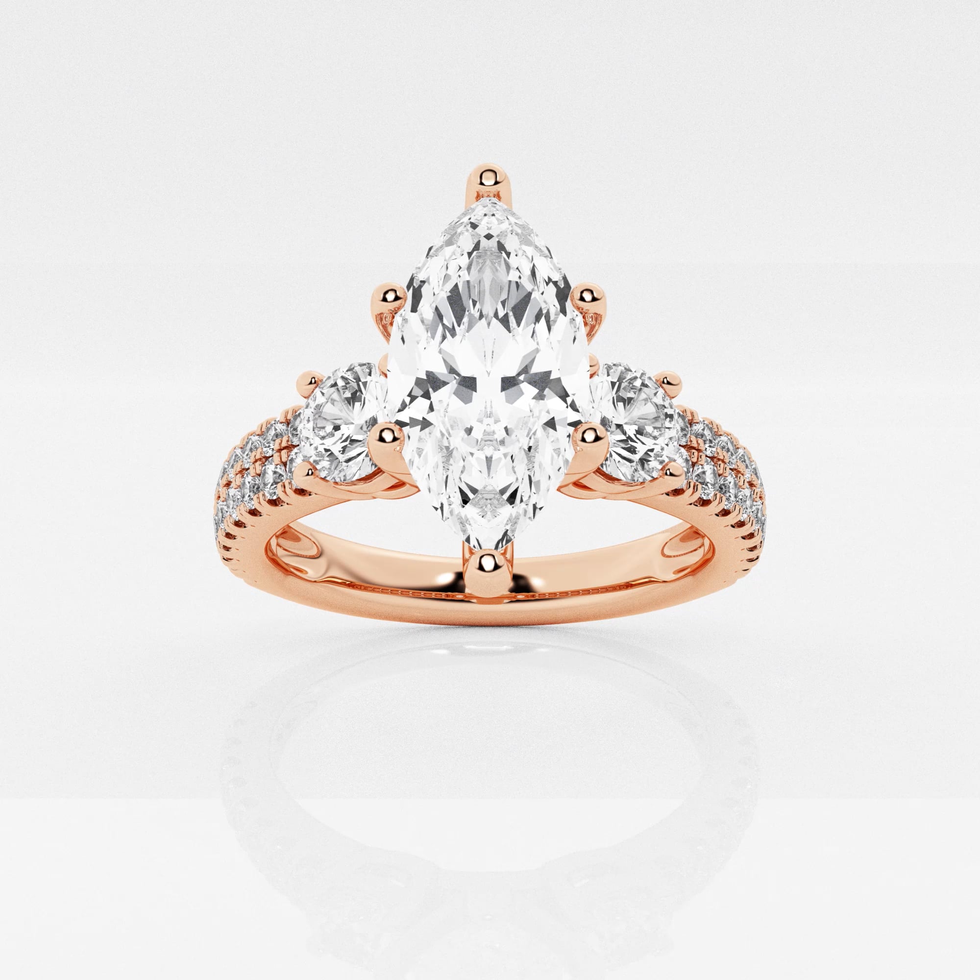 Marquise chocolate diamond ring hot sale
